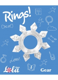 Прозрачное эрекционное кольцо Rings Gear - Lola Games - в Первоуральске купить с доставкой