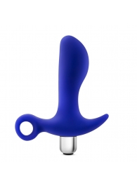 Синий стимулятор простаты с ручкой-кольцом Performance Prostimulator 02 - Blush Novelties - в Первоуральске купить с доставкой