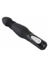 Чёрный анальный вибратор Thrusting Anal Vibe - 23,5 см. - Orion