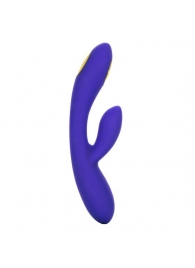 Фиолетовый вибратор с функцией электростимуляции Intimate E-Stimulator Dual Wand - 21,5 см. - California Exotic Novelties - купить с доставкой в Первоуральске