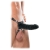 Чёрный полый страпон 7  Silicone Hollow Strap-On - 18 см. - Pipedream - купить с доставкой в Первоуральске