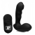 Черный стимулятор простаты Alpha-Pro 7X P-Milker Silicone Prostate Stimulator with Milking Bead - XR Brands - в Первоуральске купить с доставкой