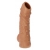 Телесная насадка с пупырышками и открытой головкой Nude Sleeve L - 14 см. - KOKOS - в Первоуральске купить с доставкой