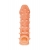 Телесная закрытая насадка с пупырышками Cock Sleeve Size M - 15,6 см. - KOKOS - в Первоуральске купить с доставкой