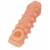 Телесная закрытая насадка с шариками Cock Sleeve Size S - 13,8 см. - KOKOS - в Первоуральске купить с доставкой
