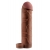 Коричневая насадка с кольцом Perfect 2 Extension with Ball Strap - 19 см. - Pipedream - в Первоуральске купить с доставкой