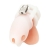 Белая клетка для пениса Silicone Small 2 in Cock Cage With Ball Divider - BlueLine - купить с доставкой в Первоуральске