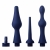 Набор из 3 универсальных насадок для анального душа Universal 3 Piece Silicone Enema Attachment Set - XR Brands - купить с доставкой в Первоуральске