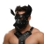 Черная кожаная маска «Собака» - Crazy Handmade - купить с доставкой в Первоуральске