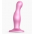 Розовая насадка Strap-On-Me Dildo Plug Curvy size M - Strap-on-me - купить с доставкой в Первоуральске