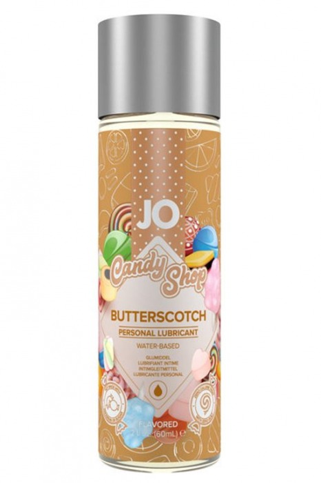 Смазка на водной основе Candy Shop Butterscotch с ароматом ирисок - 60 мл. - System JO - купить с доставкой в Первоуральске