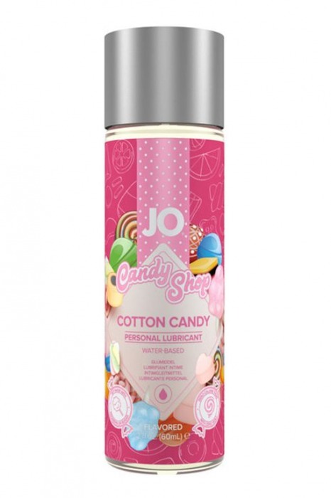 Смазка на водной основе Candy Shop Cotton Candy с ароматом сладкой ваты - 60 мл. - System JO - купить с доставкой в Первоуральске