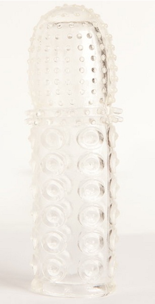 Прозрачная закрытая гелевая насадка - 13,5 см. - Toyfa Basic - в Первоуральске купить с доставкой