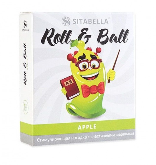 Стимулирующий презерватив-насадка Roll   Ball Apple - Sitabella - купить с доставкой в Первоуральске