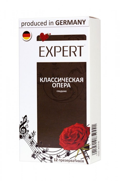 Гладкие презервативы Expert  Классическая опера  - 12 шт. - Expert - купить с доставкой в Первоуральске