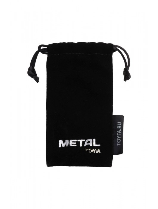 Серебристая коническая анальная пробка с красным кристаллом-сердечком - 7 см. - ToyFa - купить с доставкой в Первоуральске