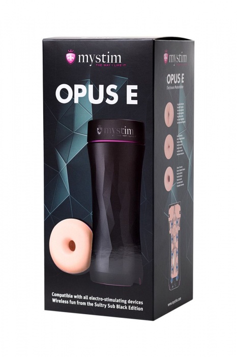 Мастурбатор-анус Opus E Donut с возможностью подключения электростимуляции - MyStim - купить с доставкой в Первоуральске
