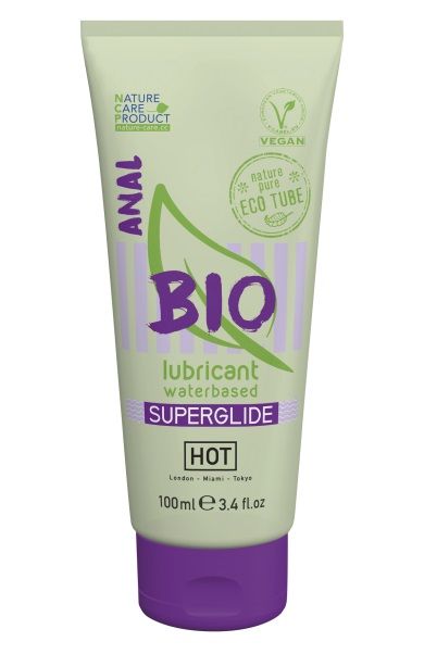 Интимный увлажняющий анальный гель BIO SuperGlide - 100 мл. - HOT - купить с доставкой в Первоуральске