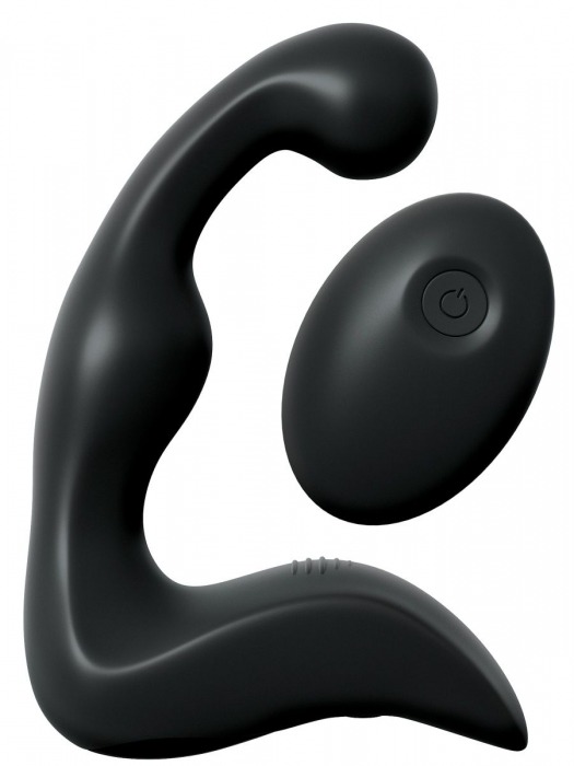 Черный вибромассажер простаты с пультом ДУ Control P-Spot Pro - Pipedream - в Первоуральске купить с доставкой