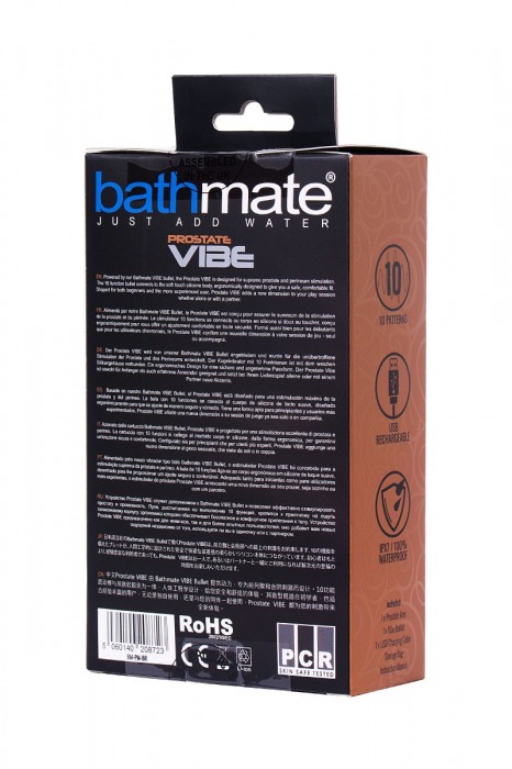 Стимулятор простаты Prostate Vibe - 10,5 см. - Bathmate - в Первоуральске купить с доставкой