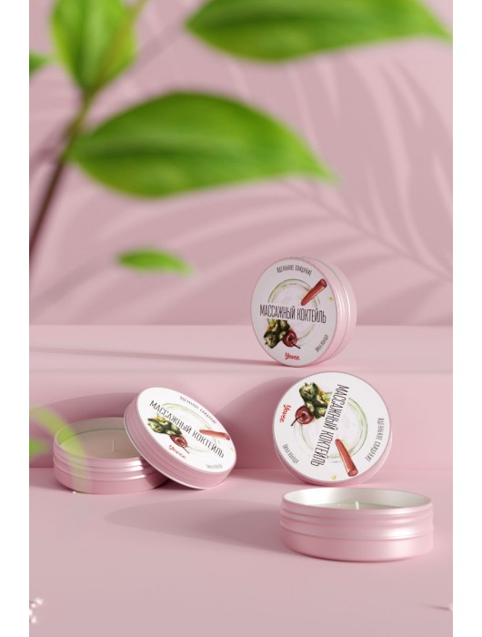 Массажная свеча «Массажный коктейль» с ароматом пина колады - 30 мл. - ToyFa - купить с доставкой в Первоуральске