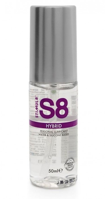 Cмазка на водно-силиконовой основе S8 Hybrid - 50 мл. - Stimul8 - купить с доставкой в Первоуральске