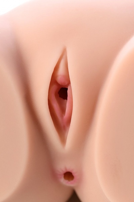 Мастурбатор-полуторс Cherry с вибрацией и двумя любовными тоннелями - KOKOS - в Первоуральске купить с доставкой