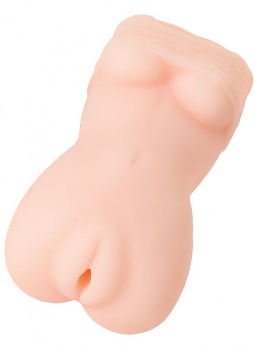 Телесный мастурбатор в виде женской фигурки - Toyfa Basic - в Первоуральске купить с доставкой