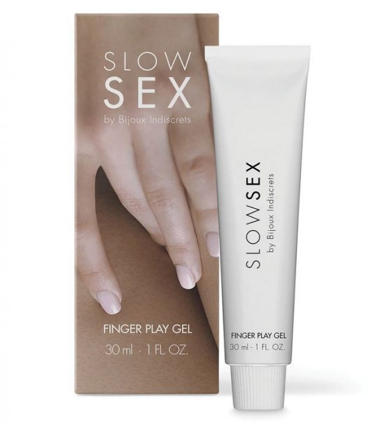 Гель для мастурбации с ароматом кокоса Slow Sex Finger Play Gel - 30 мл. - Bijoux Indiscrets - купить с доставкой в Первоуральске