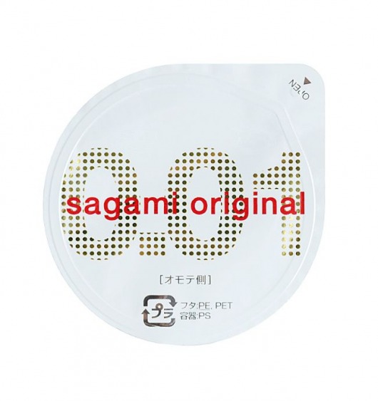 Супертонкий презерватив Sagami Original 0.01 - 1 шт. - Sagami - купить с доставкой в Первоуральске