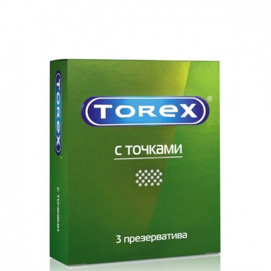 Текстурированные презервативы Torex  С точками  - 3 шт. - Torex - купить с доставкой в Первоуральске