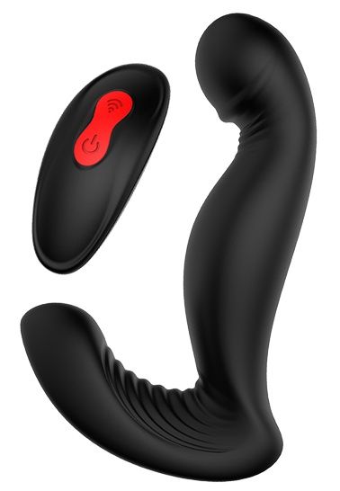 Черный вибромассажер простаты SWIRLING P-PLEASER - Dream Toys - в Первоуральске купить с доставкой
