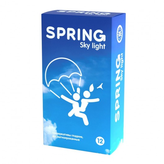 Ультратонкие презервативы SPRING SKY LIGHT - 12 шт. - SPRING - купить с доставкой в Первоуральске