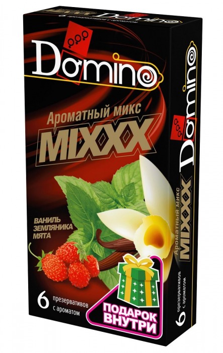 Ароматизированные презервативы DOMINO  Ароматный микс  - 6 шт. - Domino - купить с доставкой в Первоуральске