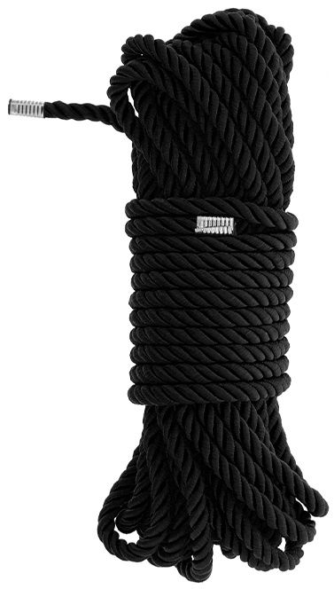 Черная веревка для бондажа BONDAGE ROPE - 10 м. - Dream Toys - купить с доставкой в Первоуральске