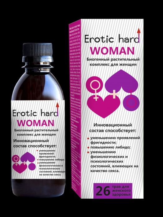 Женский биогенный концентрат для повышения либидо Erotic hard Woman - 250 мл. - Erotic Hard - купить с доставкой в Первоуральске