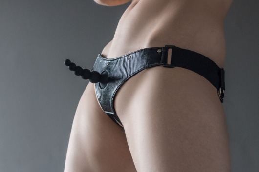 Черные трусики Better с анальной насадкой - 8 см. - Lola Games - купить с доставкой в Первоуральске