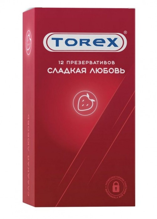 Презервативы Torex  Сладкая любовь  с ароматом клубники - 12 шт. - Torex - купить с доставкой в Первоуральске