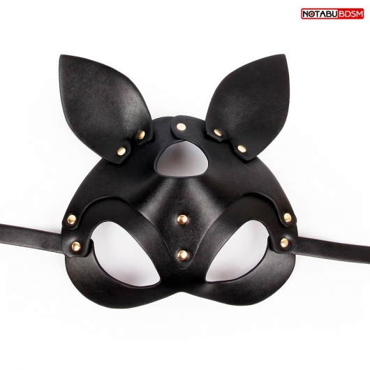 Черная маска с ушками и заклепками - Notabu - купить с доставкой в Первоуральске