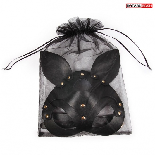 Черная маска с ушками и заклепками - Notabu - купить с доставкой в Первоуральске