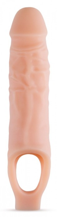 Телесный реалистичный фаллоудлинитель 9 Inch Silicone Cock Sheath Penis Extender - 22,86 см. - Blush Novelties - в Первоуральске купить с доставкой