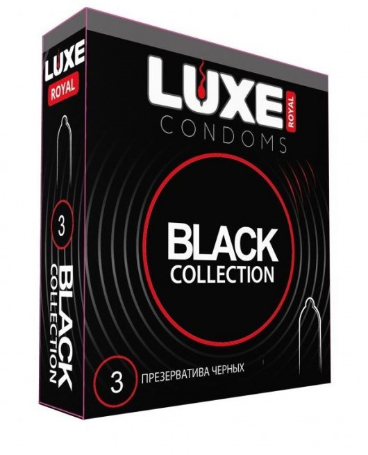 Черные презервативы LUXE Royal Black Collection - 3 шт. - Luxe - купить с доставкой в Первоуральске