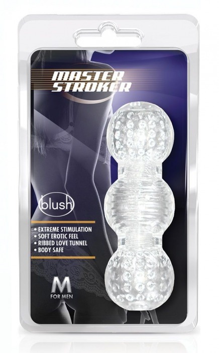 Прозрачный фигурный мастурбатор Master Stroker - Blush Novelties - в Первоуральске купить с доставкой