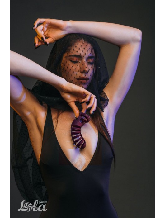 Мужской пояс верности бордового цвета Romello - Lola Games - купить с доставкой в Первоуральске