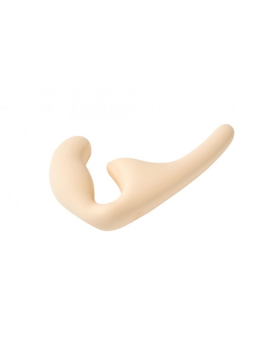 Бежевый безремневой страпон Seduction - 20,5 см. - Lola Games - купить с доставкой в Первоуральске