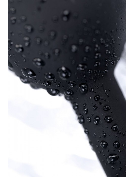 Черная анальная втулка с прозрачным стразом - 7,2 см. - POPO Pleasure - купить с доставкой в Первоуральске