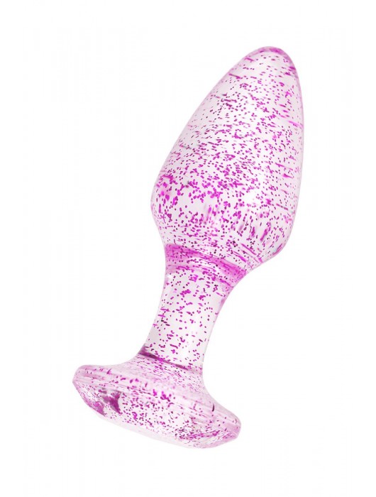 Фиолетовая акриловая анальная втулка - 8 см. - Toyfa Basic