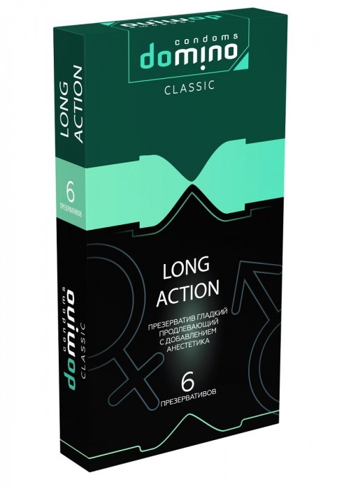 Презервативы с пролонгирующим эффектом DOMINO Classic Long action - 6 шт. - Domino - купить с доставкой в Первоуральске