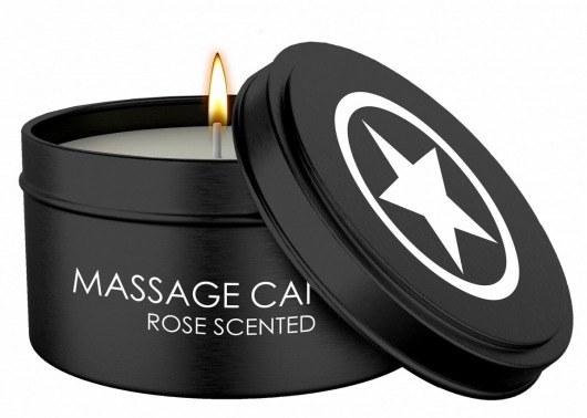 Массажная свеча с ароматом розы Massage Candle - Shots Media BV - купить с доставкой в Первоуральске