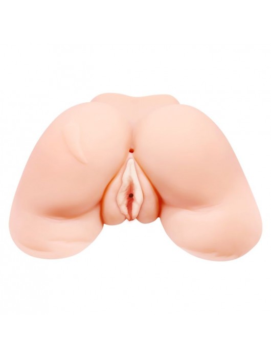 Телесная вибровагина Julie с 2 рабочими отверстиями - Baile - в Первоуральске купить с доставкой